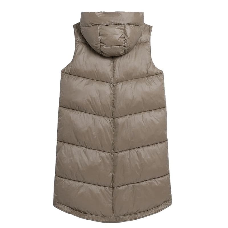 Dámska vesta 4F VEST-AW23TVESF074-82S-LIGHT BROWN 4