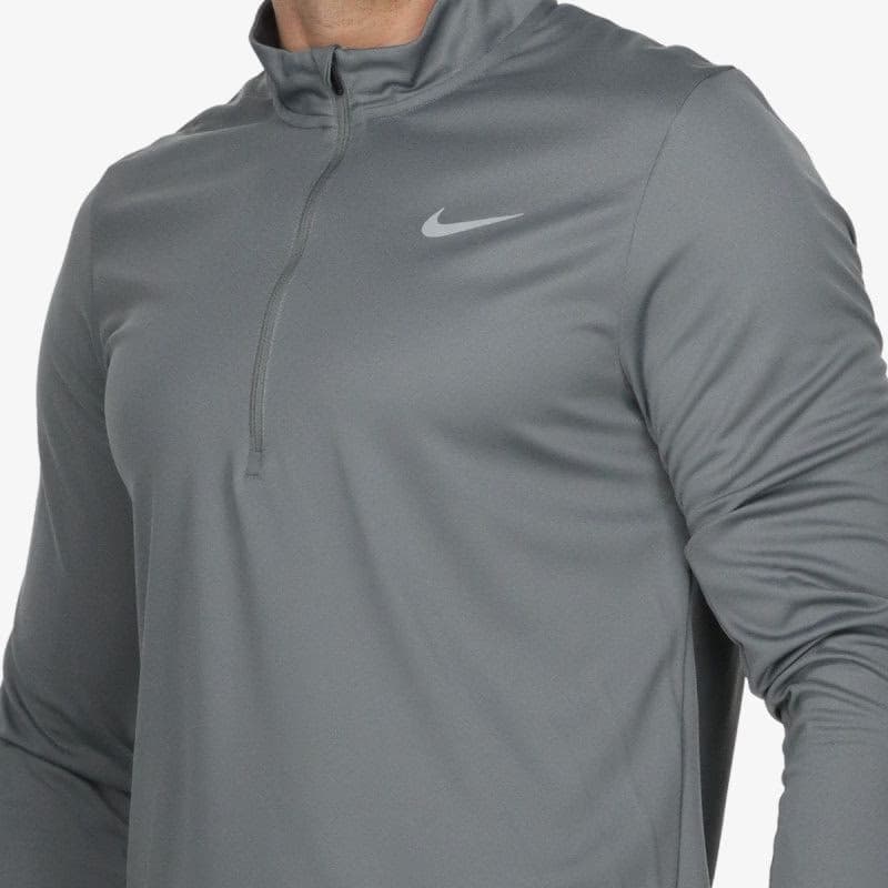 Pánska bežecká mikina s 1 2 zipsom NIKE M NK DF PACER TOP HZ SMOKE GREY REFLECTIVE SILV 4