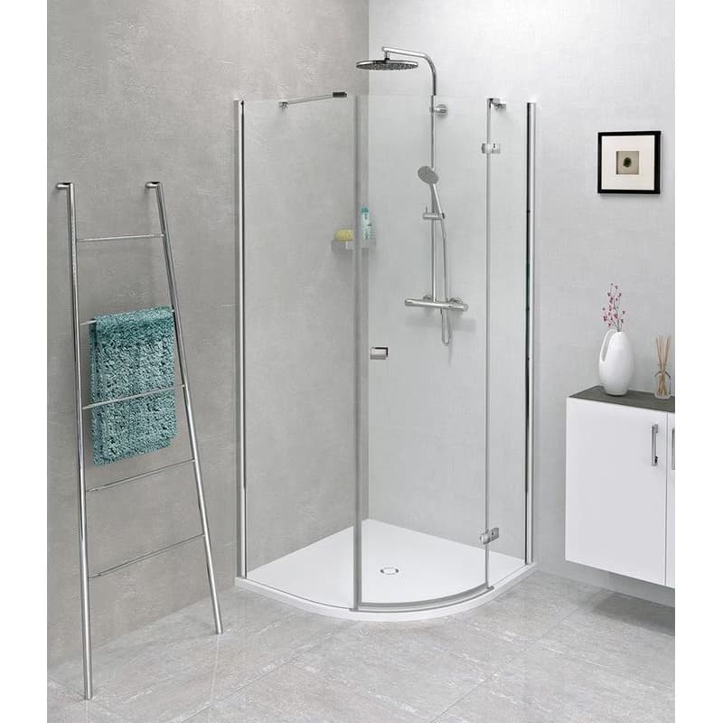 POLYSAN - FLEXIA sprchová vanička z liateho mramoru štvrťkruh, s možnosťou úpravy rozmeru, 90x90cm, R550 91181 2