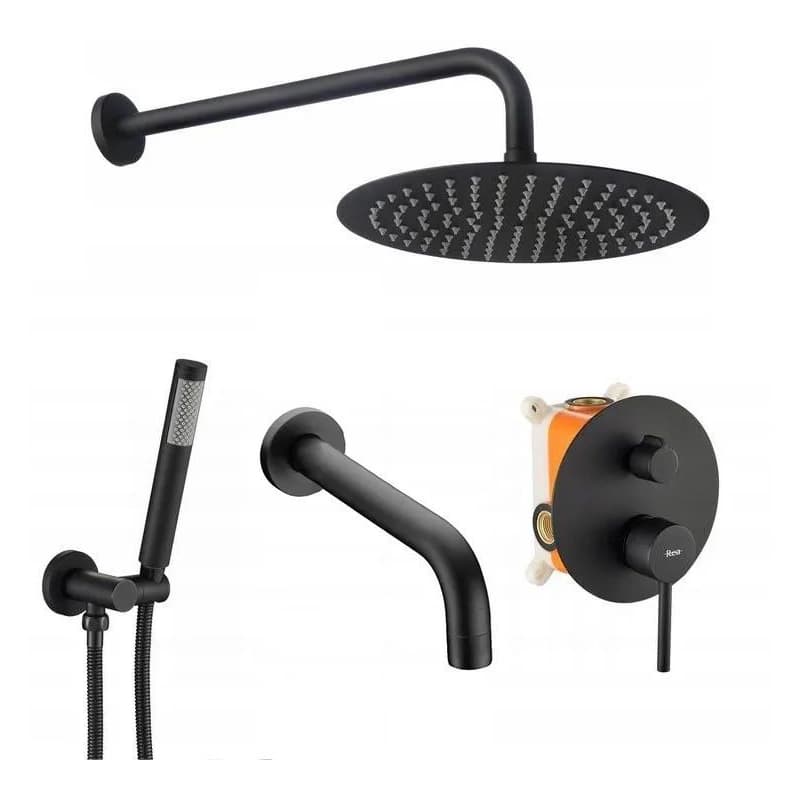 REA REA - Sprchový set podomietkový Lungo čierny REA-P4112