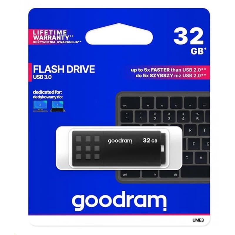 GOODRAM Flash Disk 32GB UME3, USB 3.0, čierna 3