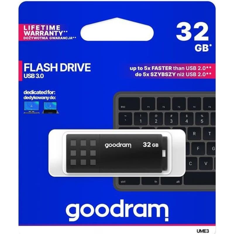 GOODRAM Flash Disk 32GB UME3, USB 3.0, čierna 5
