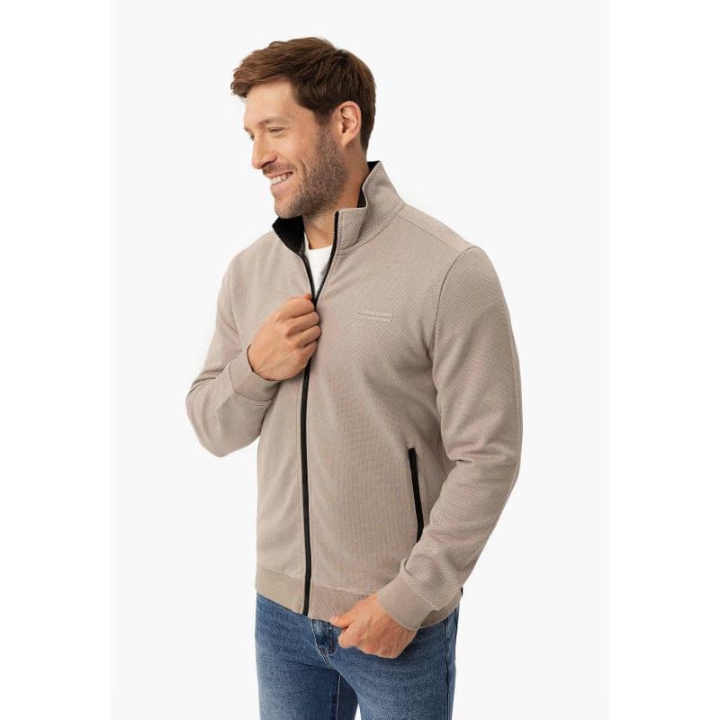 Pánska mikina so zipsom VOLCANO B-MONTERO-BEIGE 3