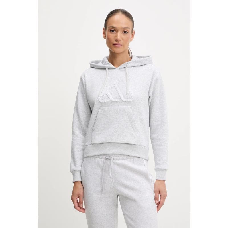 Dámska mikina s kapucňou ADIDAS W CO RUFF HD LGREYH 2