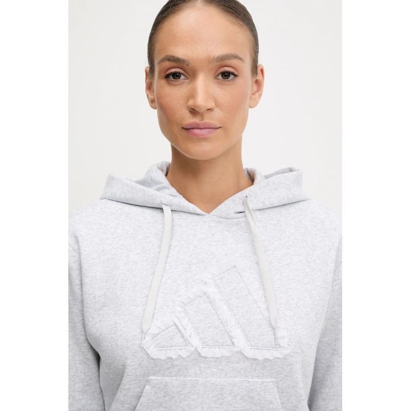 Dámska mikina s kapucňou ADIDAS W CO RUFF HD LGREYH 5