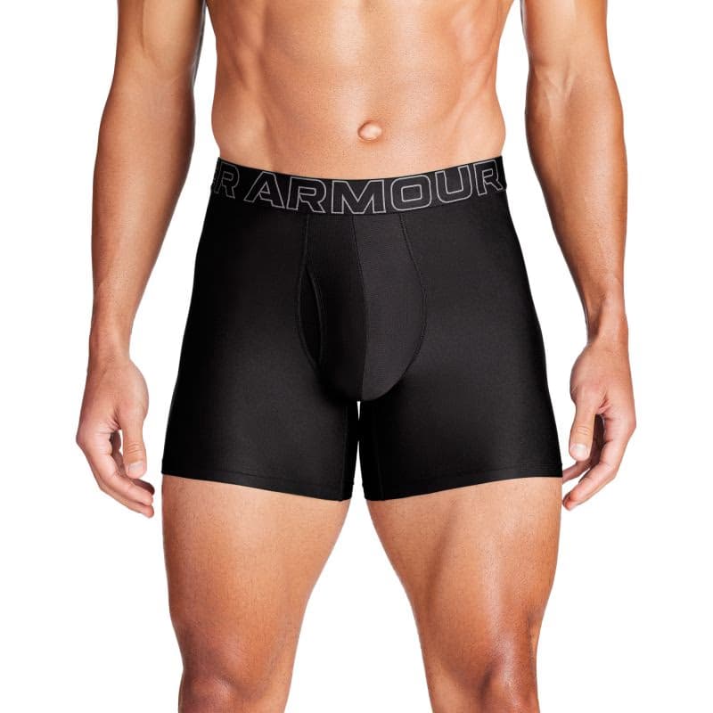 Pánske boxerky UNDER ARMOUR 3 PACK-UA PERFORMANCE TECH- SOLID 6in-BLK 2