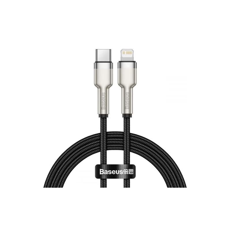 Baseus Cafule Series nabíjací / dátový kábel USB-C na Lightning PD 20W 1m, čierna