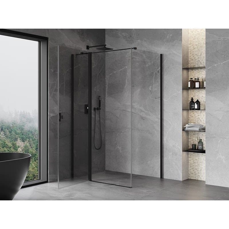 MEXEN/S - Mist T sprchovací kút dvere krídlové 80 x 90, transparent, čierna 8A4T-080-090-70-00 3
