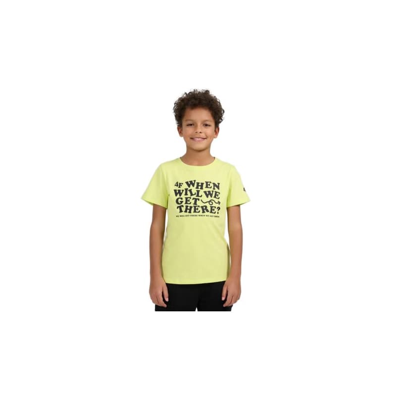 Chlapčenské tričko s krátkym rukávom 4F JUNIOR TSHIRT M2816-73S-LIGHT LEMON