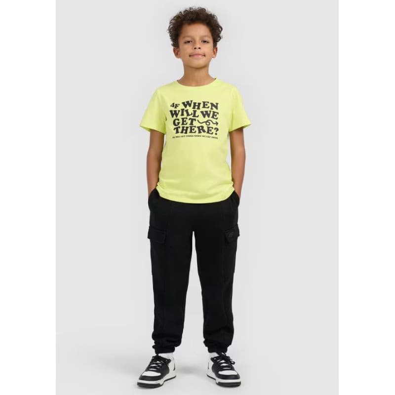 Chlapčenské tričko s krátkym rukávom 4F JUNIOR TSHIRT M2816-73S-LIGHT LEMON 5