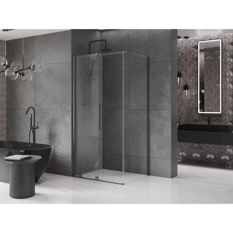 MEXEN/S - Velár sprchovací kút 100 x 70, transparent, grafit kartáčovaná 871-100-070-01-66 6