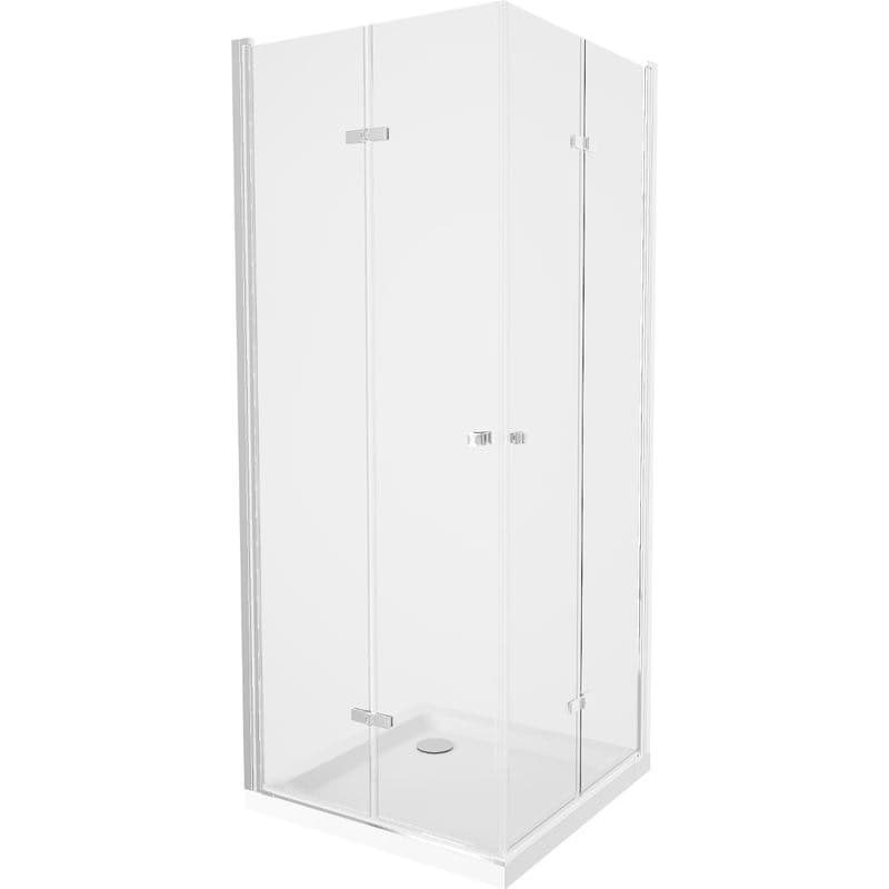 MEXEN/S - Lima Duo sprchovací kút 80x80, transparent, chróm + vanička so sifónom 856-080-080-01-02-4010 1