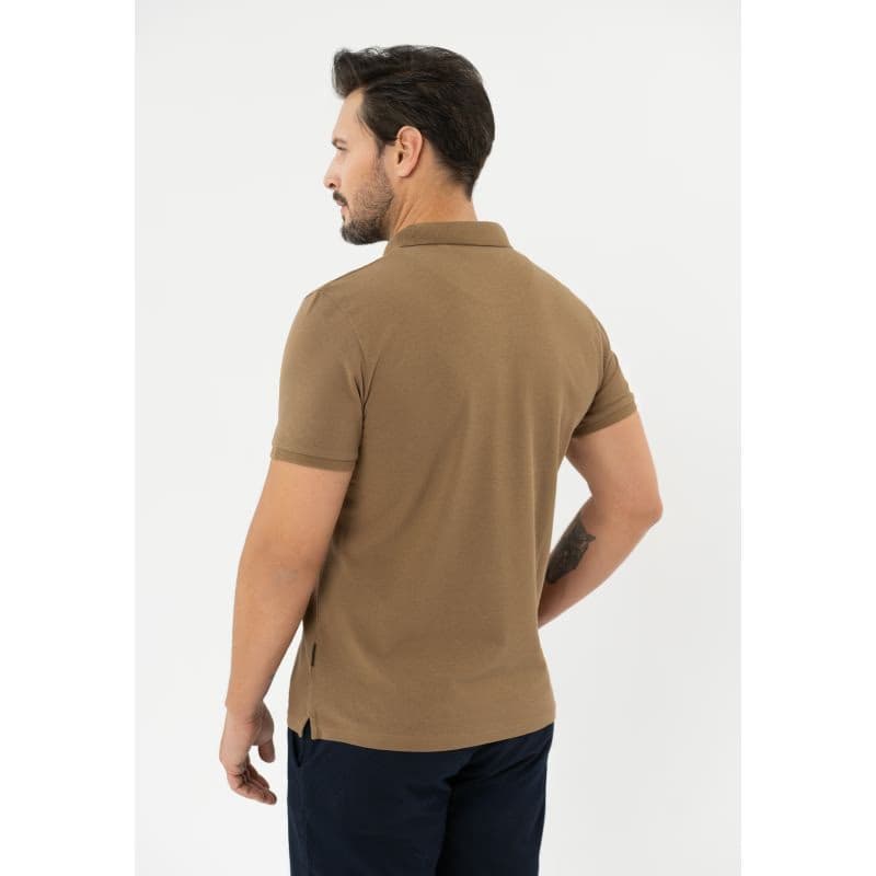 Pánske polo tričko s krátkym rukávom VOLCANO O-MOLTI-BEIGE 2