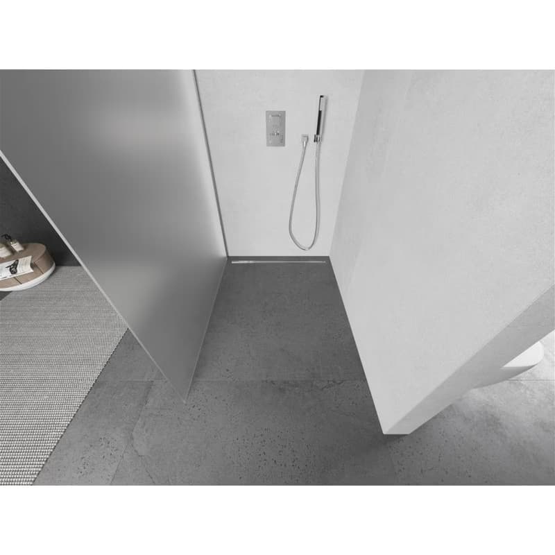 MEXEN/S - Kioto L Sprchová zástena WALK-IN 80 x 200, dekor, chróm 800-080-103-01-30 3