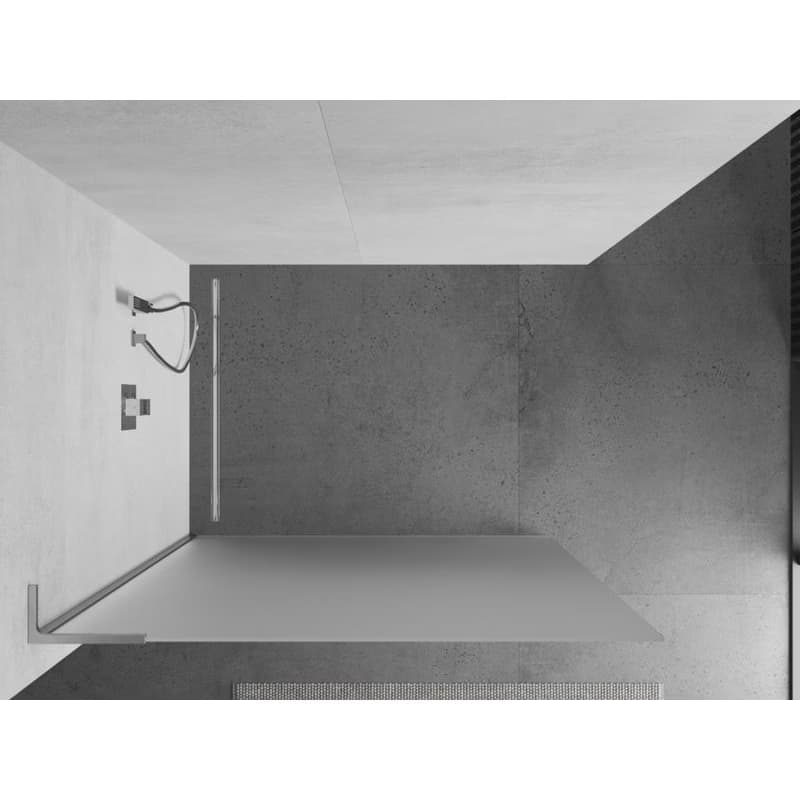 MEXEN/S - Kioto L Sprchová zástena WALK-IN 80 x 200, dekor, chróm 800-080-103-01-30 4