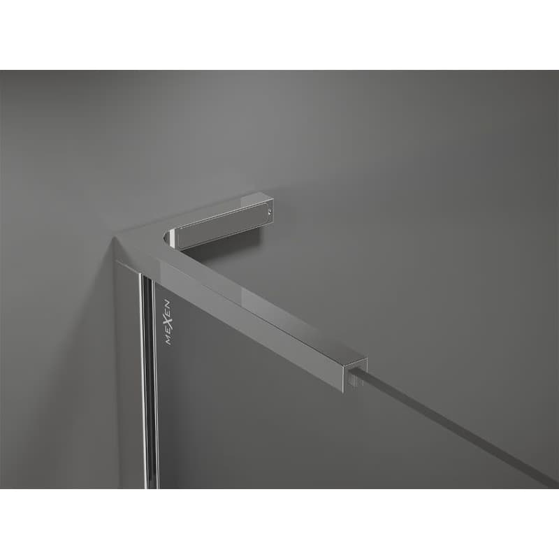 MEXEN/S - Kioto L Sprchová zástena WALK-IN 80 x 200, dekor, chróm 800-080-103-01-30 5