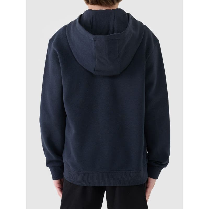 Chlapčenská zateplená mikina so zipsom 4F JUNIOR SWEATSHIRT M1859-4FJWMM00TSWSM1859-31S-NAVY 2