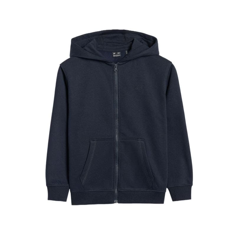 Chlapčenská zateplená mikina so zipsom 4F JUNIOR SWEATSHIRT M1859-4FJWMM00TSWSM1859-31S-NAVY 3
