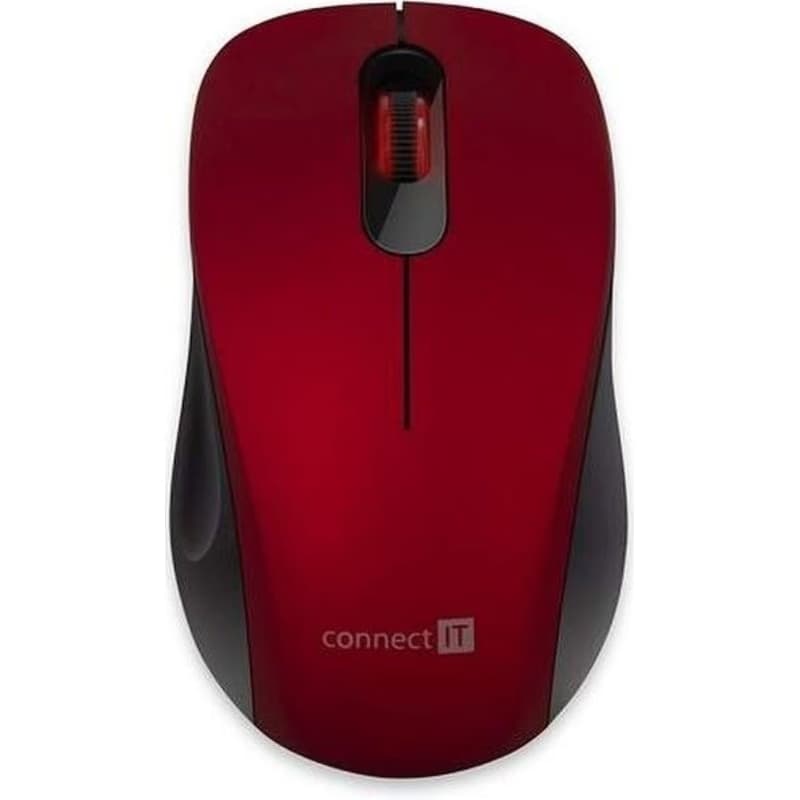 CONNECT IT "MUTE" bezdrôtová optická tichá myš, USB, (+ 1x AA batéria zadarmo), červená 6
