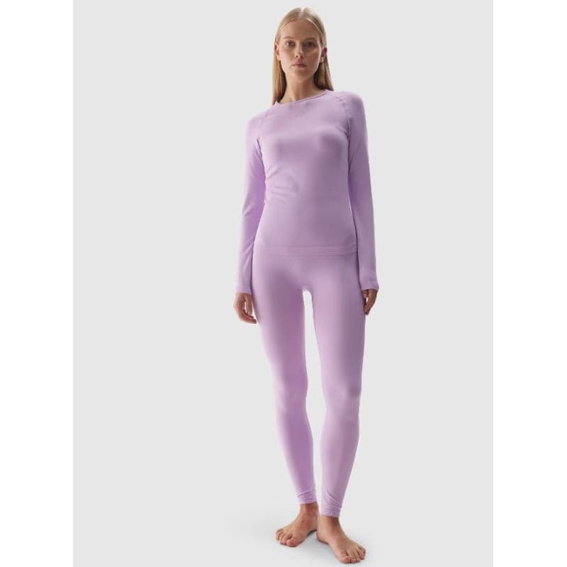 Dámske termo nohavice 4F SEAMLESS UNDERWEAR-WAW24USEAF153-52S-LIGHT VIOLET 3