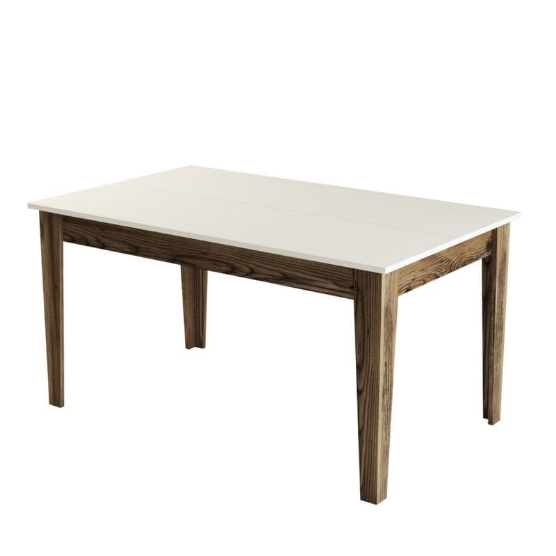 Jedálenský stôl Milan 517 - Walnut, Cream 2