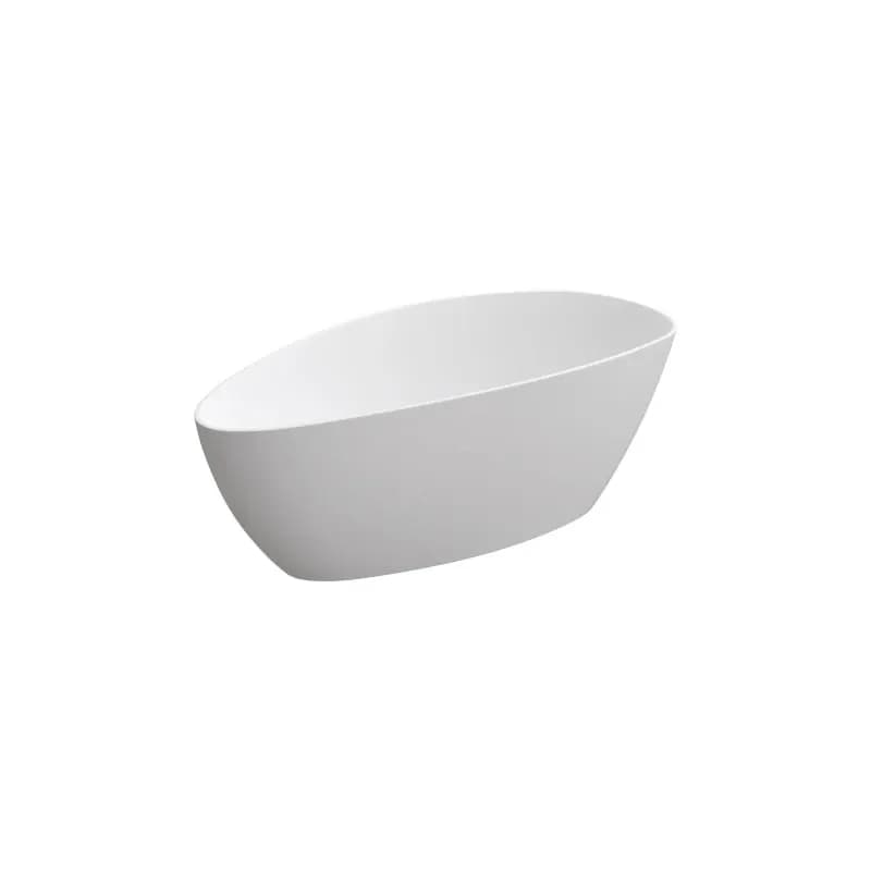 OMNIRES - BARCELONA M+vpne stojaca vaňa, 156 x 71 cm, biela mat BARCELONA156BM 1