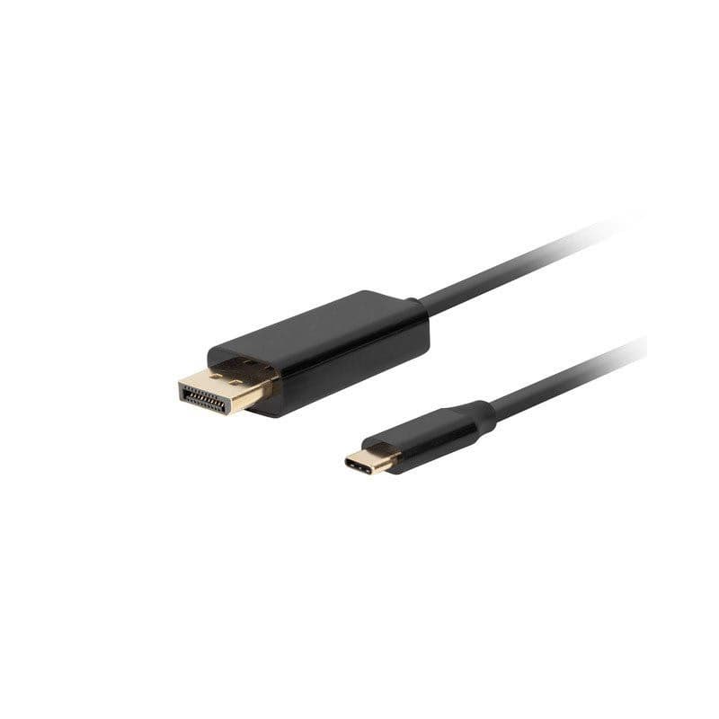 Lanberg USB-C(M)->DisplayPort(M) kábel 3m 4K 60Hz čierna 1