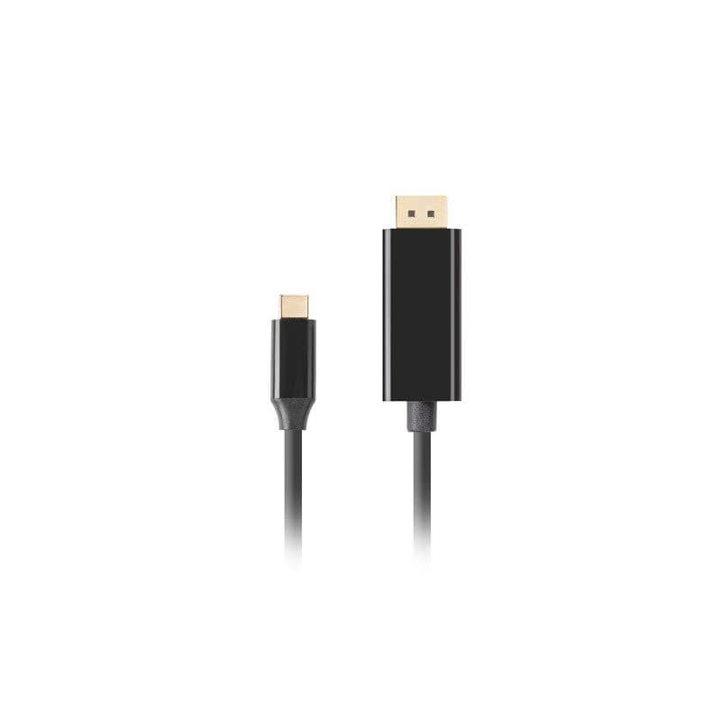 Lanberg USB-C(M)->DisplayPort(M) kábel 3m 4K 60Hz čierna 3