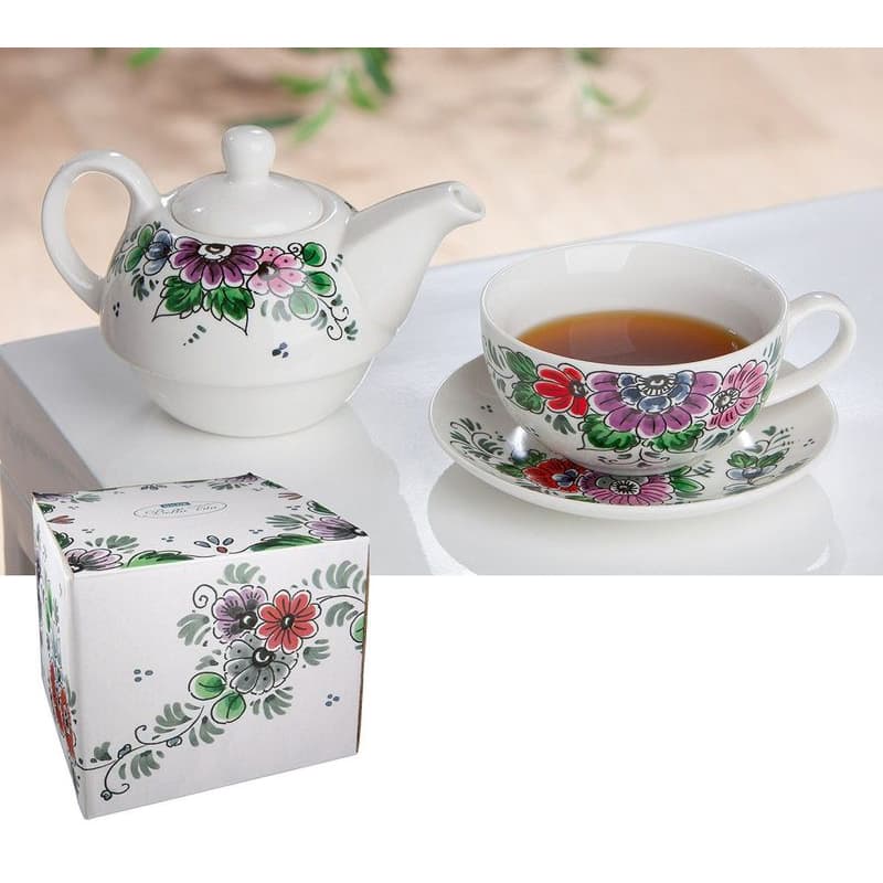 Porcelánová kanvica s kvetinovým motívom "Florale" 1