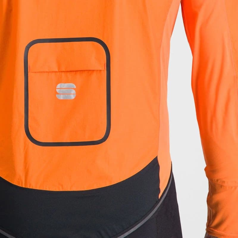 Pánska cyklistická bunda SPORTFUL Hot pack no rain jacket, orange sdr 6