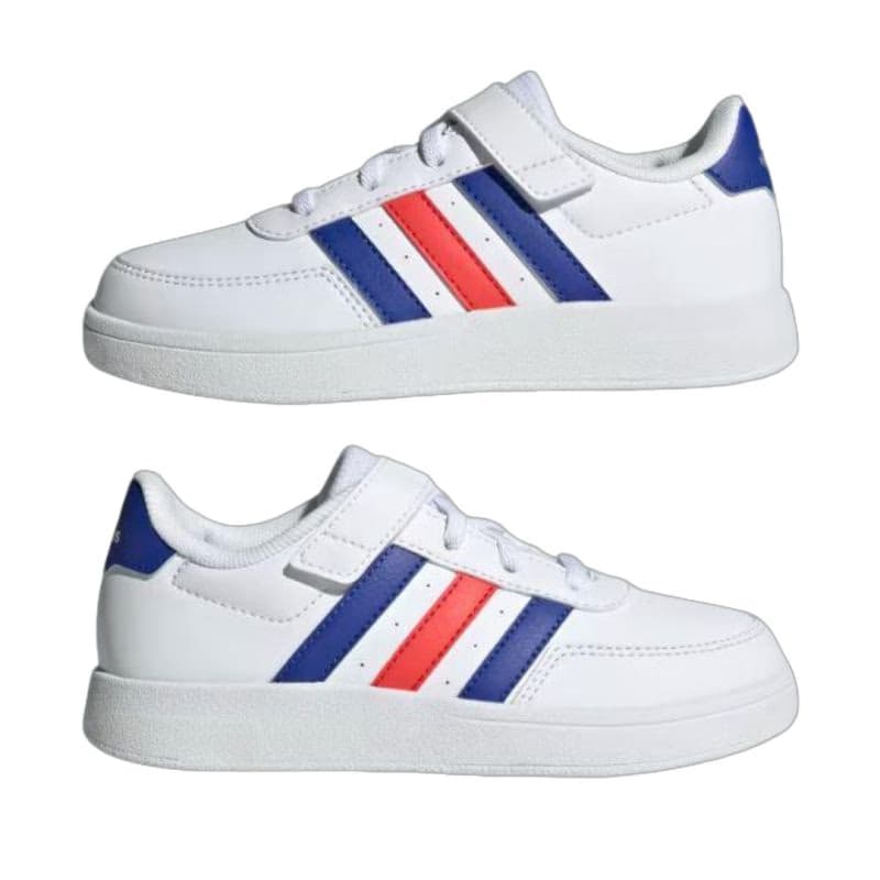 Chlapčenská rekreačná obuv ADIDAS Breaknet 2.0 K cloud white lucid blue bright red 3