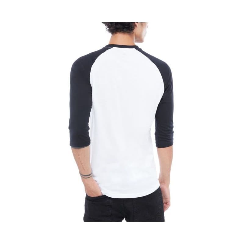 Pánske tričko s krátkym rukávom VANS CLASSIC RAGLAN-WHITE-BLACK 4