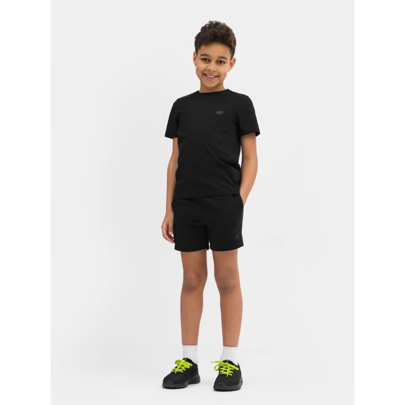Chlapčenské teplákové kraťasy 4F JUNIOR SHORTS CAS M048-20S-DEEP BLACK 2