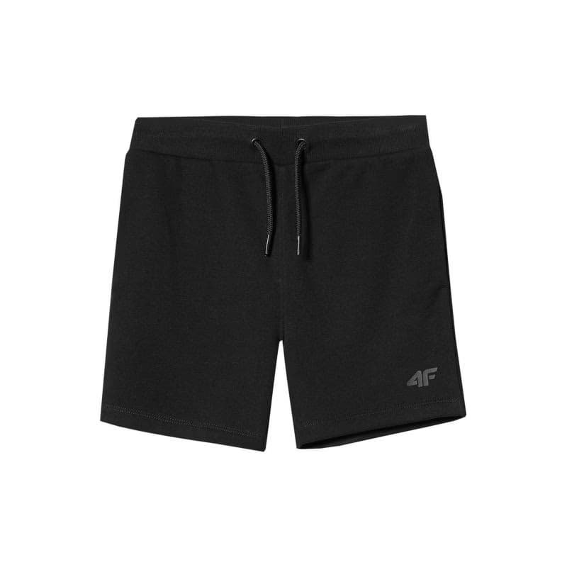 Chlapčenské teplákové kraťasy 4F JUNIOR SHORTS CAS M048-20S-DEEP BLACK 4
