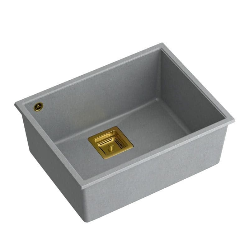 Quadron Quadron - Granitový drez DAVID 50 Grey Metallic Meď HQD5542U5-C1 1