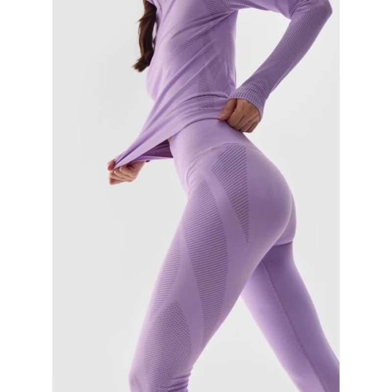 Dámske termo nohavice 4F SEAMLESS UNDERWEAR-WAW24USEAF159-52S-LIGHT VIOLET 2