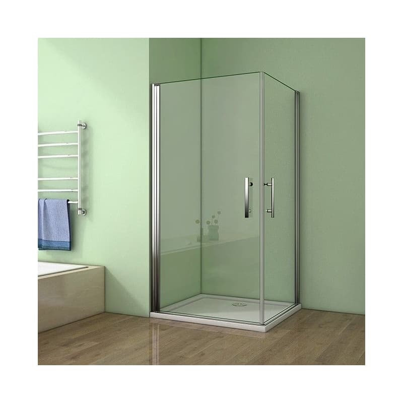 H K - Sprchovací kút MELODY A4 100cm s dvoma jednokrídlovými dverami SE-MELODYA4100