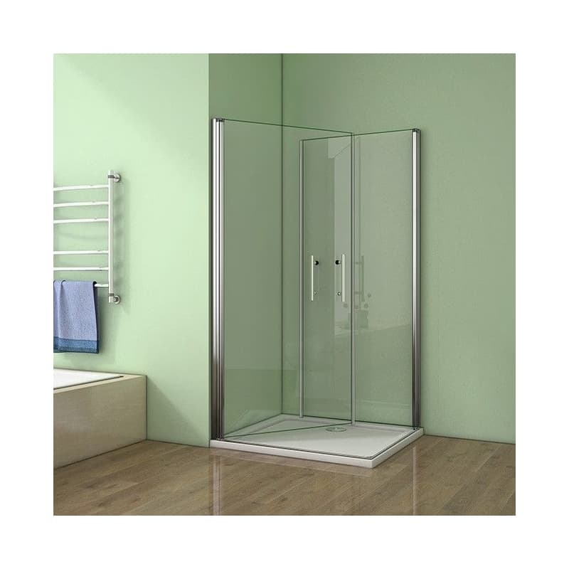 H K - Sprchovací kút MELODY A4 100cm s dvoma jednokrídlovými dverami SE-MELODYA4100 2
