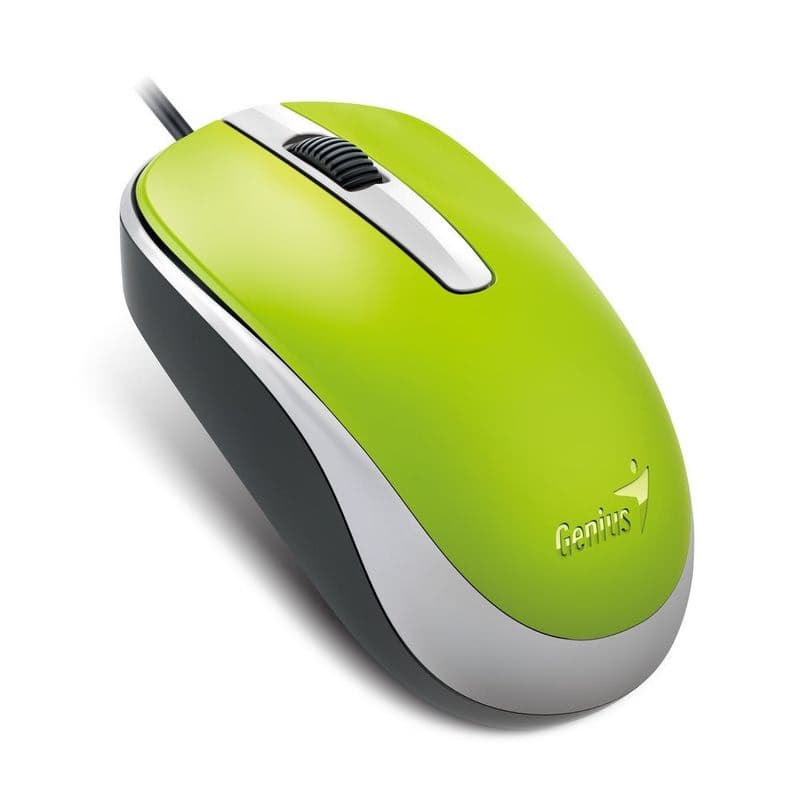 GENIUS myš DX-120, drôtová, 1200 dpi, USB, zelená 1