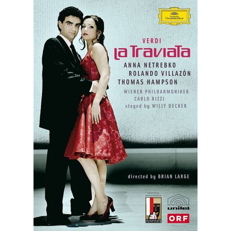 DVD Anna Netrebko - Verdi / Anna Netrebko, Rolando Villazón, Thomas Hampson, Wiener Philharmoniker, Carlo Rizzi, Willy Decker, Brian Large - La Traviata