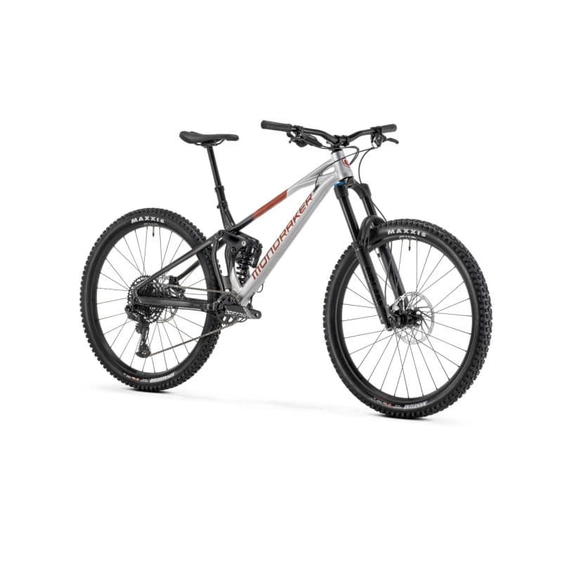 Horský bicykel MONDRAKER Superfoxy, racing silver vortex grey earth red 2
