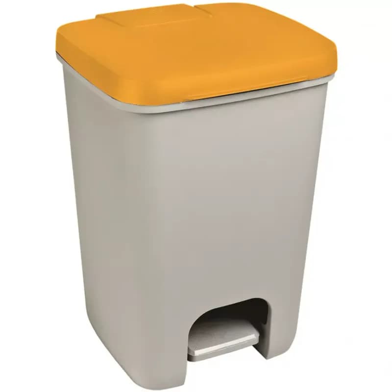 Odpadkový kôš s pedálom 20 L sivo/žltý Essentials 248 1