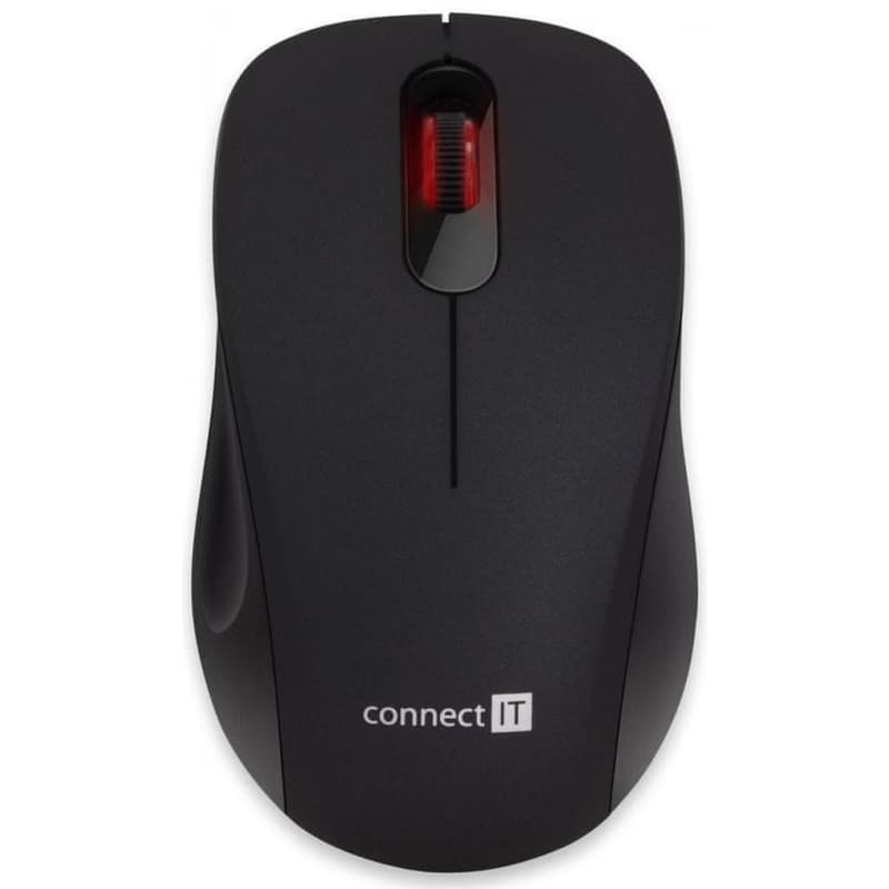 CONNECT IT "MUTE" bezdrôtová optická tichá myš, USB, (+ 1x AA batéria zadarmo), čierna 3