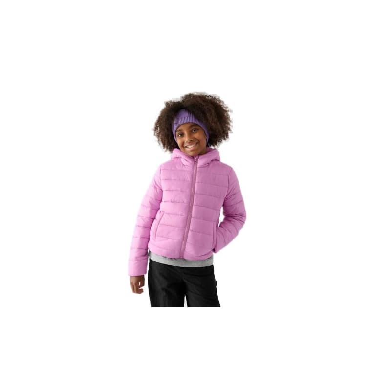 Dievčenská bunda 4F JUNIOR DOWN JACKET-JWAW24TDJAF449-54S-PINK 1
