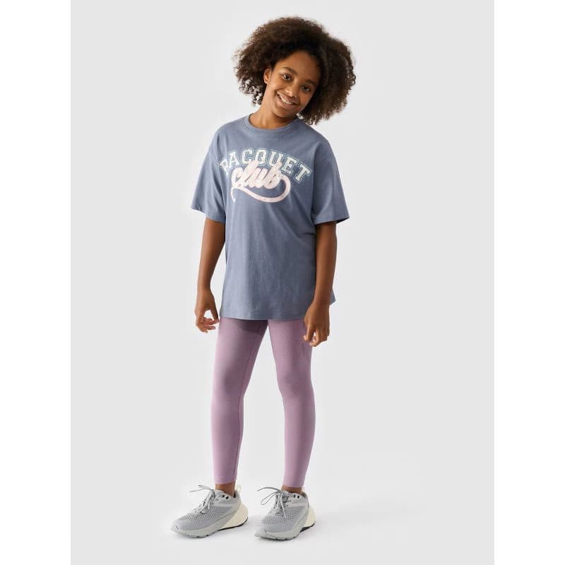Dievčenské legíny 4F JUNIOR TIGHTS-JWMM00TTIGF178-51S-VIOLET 2
