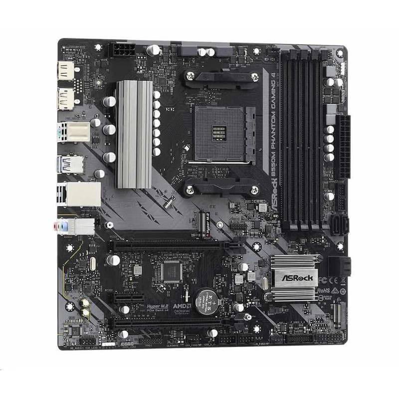 ASRock MB Sc AM4 B550 PHANTOM GAMING 4, AMD B550, 4xDDR4, 1xDP, 1xHDMI, mATX 4