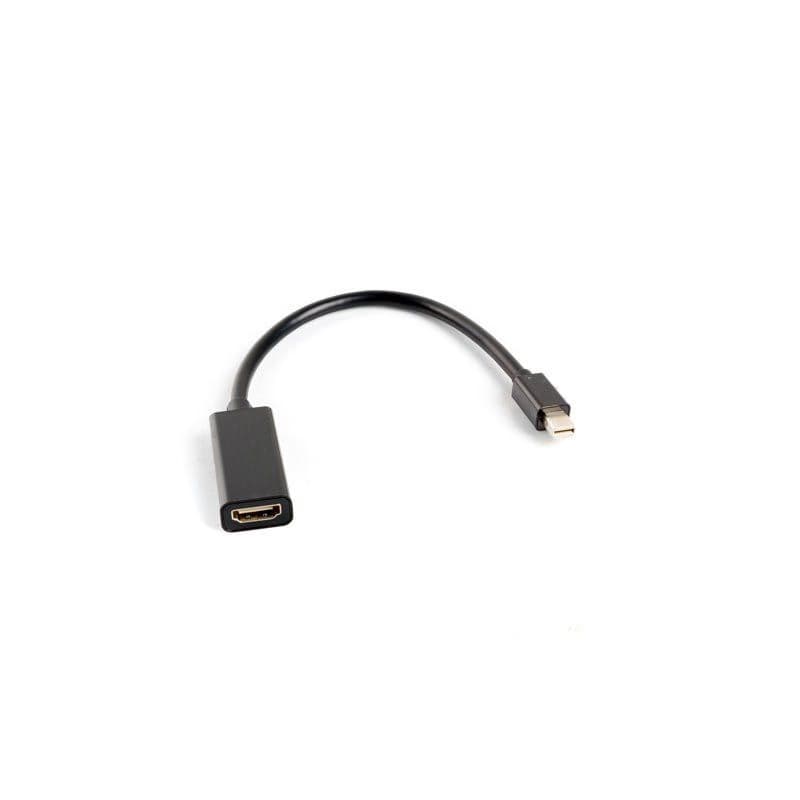 LANBERG adaptér mini DisplayPort 1.2 na HDMI, M/F, kábel 20cm, čierny 1