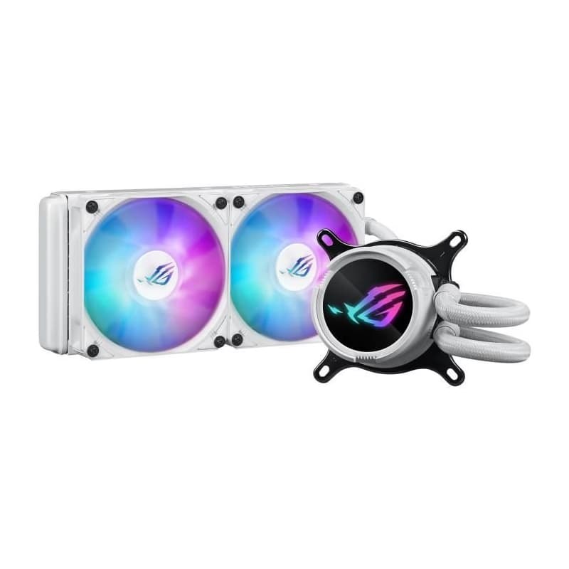 ASUS vodný chladič CPU AIO ROG STRIX LC III 240 ARGB WHITE, 2x120mm, LGA1851, AM5 2
