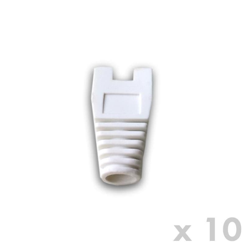 DATACOM Ochrana RJ45 s výrezom BIELA (10ks)