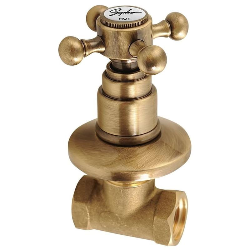 SAPHO - ANTEA podomietkový ventil, teplá, bronz 3056H 1